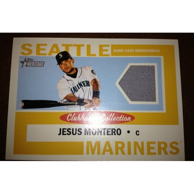 2013 Topps Heritage Clubhouse Collection Relics #JM Jesus Montero