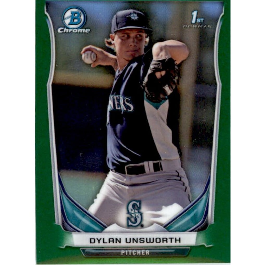 2014 Bowman Chrome Mini Factory Set Green Refractors #13 Dylan Unsworth