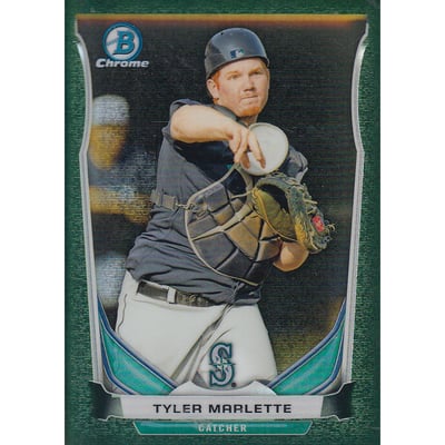 2014 Bowman Chrome Prospects Series 2 Black Static Refractors #BCP50 Tyler Marlette