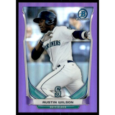 2014 Bowman Chrome Prospects Series 2 Purple Refractors #BCP28 Austin Wilson