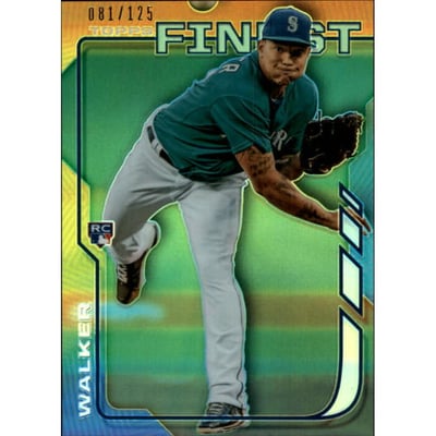 2014 Finest Blue Refractors #51 Taijuan Walker