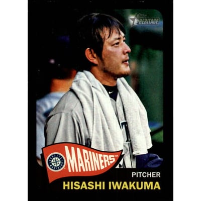 2014 Topps Heritage Black Border #THC495 Hisashi Iwakuma