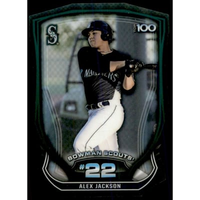 2015 Bowman Chrome Bowman Scouts Top 100 Die Cut #BTP22 Alex Jackson