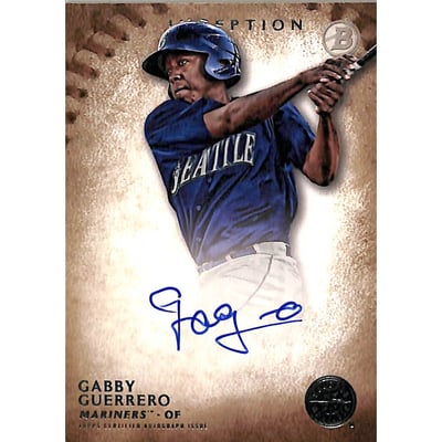 2015 Bowman Inception Prospect Autographs #PAGG Gabby Guerrero
