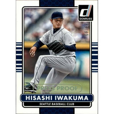 2015 Donruss Press Proofs Gold #157 Hisashi Iwakuma