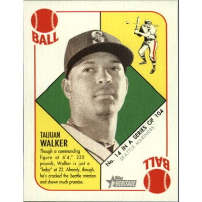 2015 Topps Heritage '51 Collection Mini Gold Back #14 Taijuan Walker