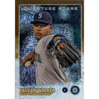 2015 Topps Update Chrome Gold Refractors #US377 Taijuan Walker