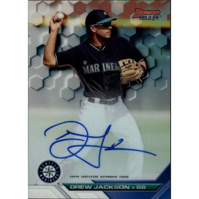 2016 Bowman's Best Best of '16 Autographs Refractors #B16DJ Drew Jackson