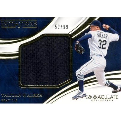 2016 Immaculate Collection Immaculate Initiations Jumbo Materials #29 Taijuan Walker/99