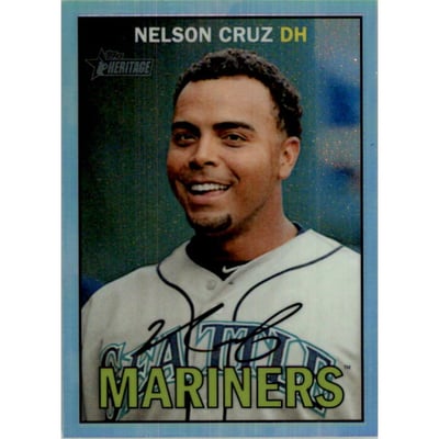 2016 Topps Heritage Chrome Refractors #THC457 Nelson Cruz