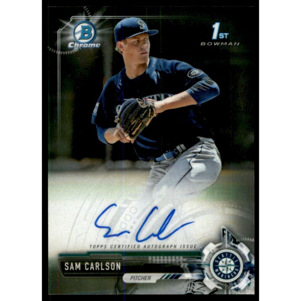 2017 Bowman Chrome Draft Autographs #CDASC Sam Carlson