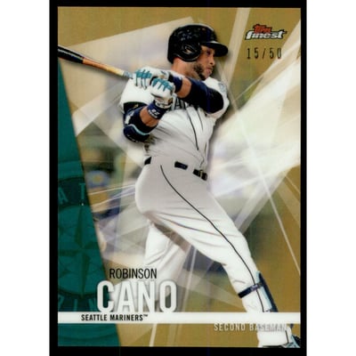 2017 Finest Gold Refractors #76 Robinson Cano