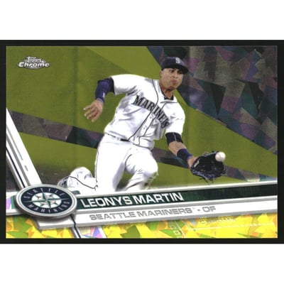 2017 Topps Chrome Sapphire Edition Gold #279 Leonys Martin