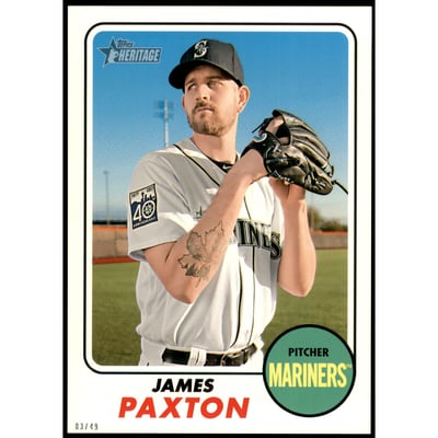 2017 Topps Heritage 5x7 #546 James Paxton