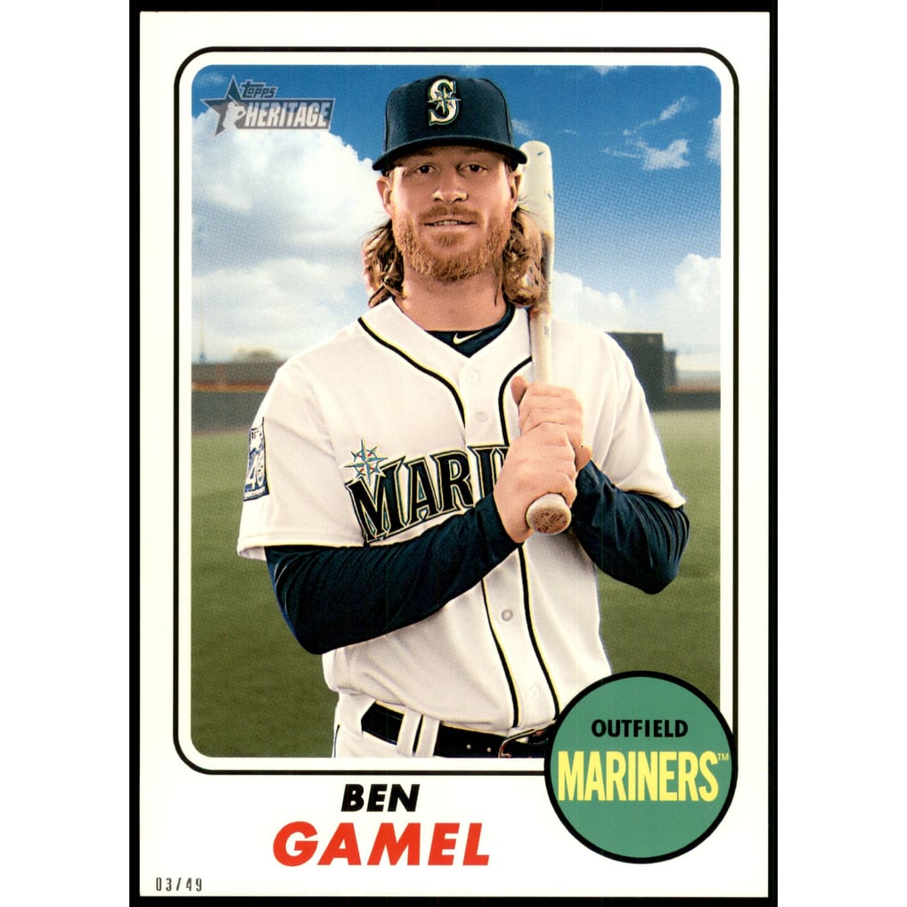 2017 Topps Heritage 5x7 #637 Ben Gamel