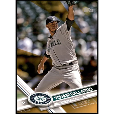 2017 Topps Update 5x7 Gold #US213 Yovani Gallardo