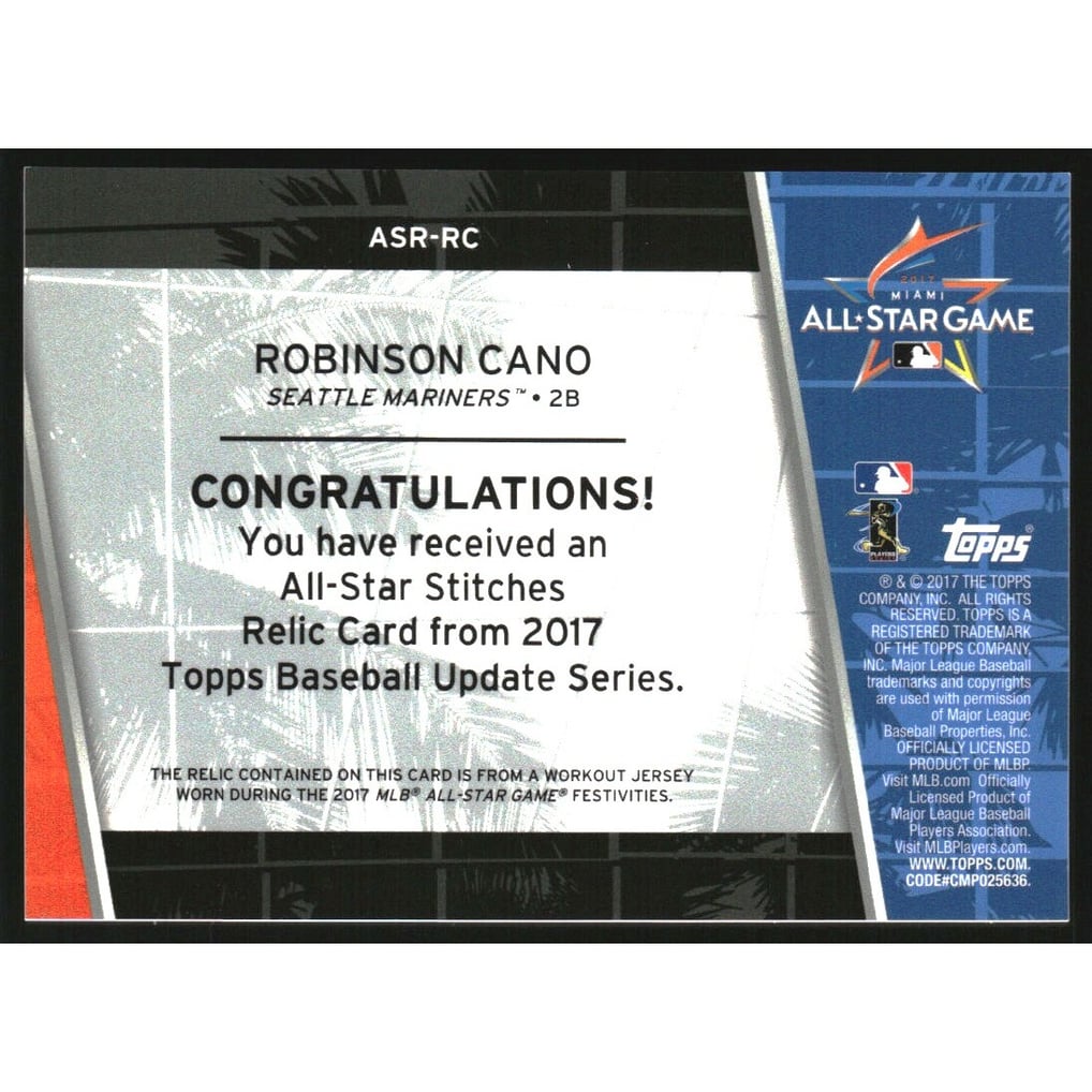 2017 Topps Update All Star Stitches #ASRRC Robinson Cano