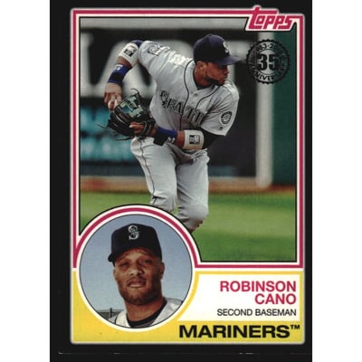 2018 Topps '83 Topps Black #8364 Robinson Cano