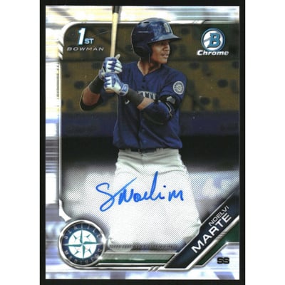 2019 Bowman Chrome Prospect Autographs #CPANMA Noelvi Marte