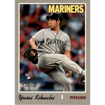 2019 Topps Heritage Action Variations #526 Yusei Kikuchi