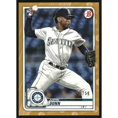 2020 Bowman Gold #15 Justin Dunn