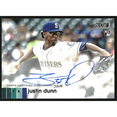 2020 Stadium Club Autographs #AJD Justin Dunn