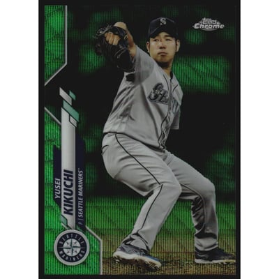 2020 Topps Chrome Green Wave Refractors #48 Yusei Kikuchi