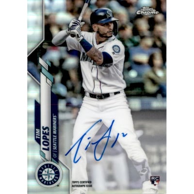 2020 Topps Chrome Rookie Autographs Refractors #RATL Tim Lopes
