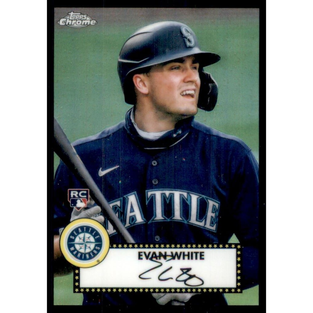 2021 Topps '52 Topps Redux Chrome Black Refractors #TC5217 Evan White