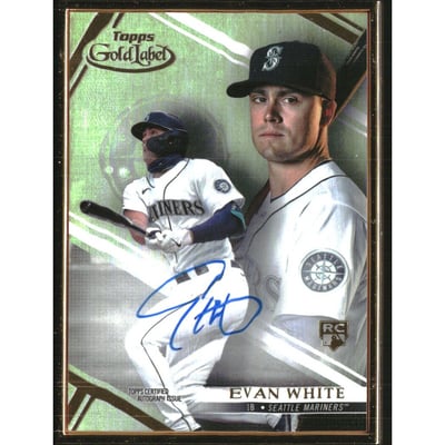 2021 Topps Gold Label Framed Autographs #FAEW Evan White