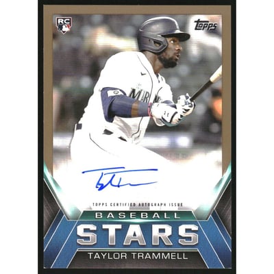 2021 Topps Update Baseball Stars Autographs Gold #BSATT Taylor Trammell