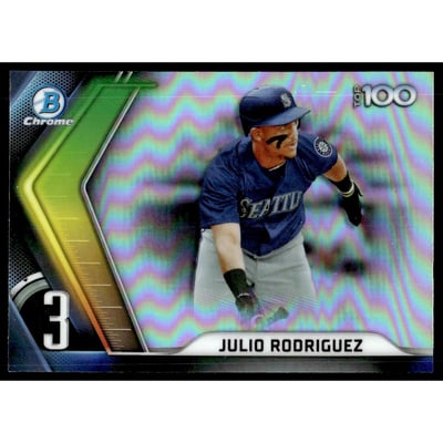 2022 Bowman Chrome Scouts Top 100 #BTP3 Julio Rodriguez