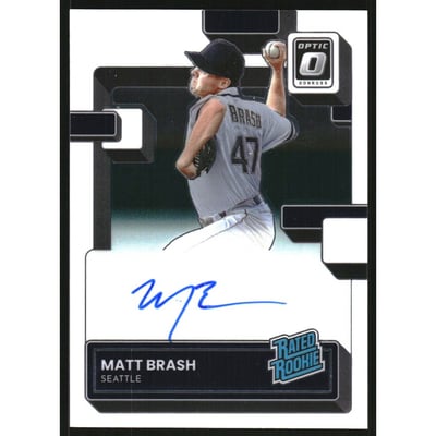 2022 Donruss Optic Rated Rookies Signatures #62 Matt Brash