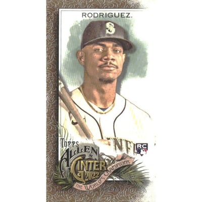 2022 Topps Allen and Ginter Mini Gold Border #269 Julio Rodriguez