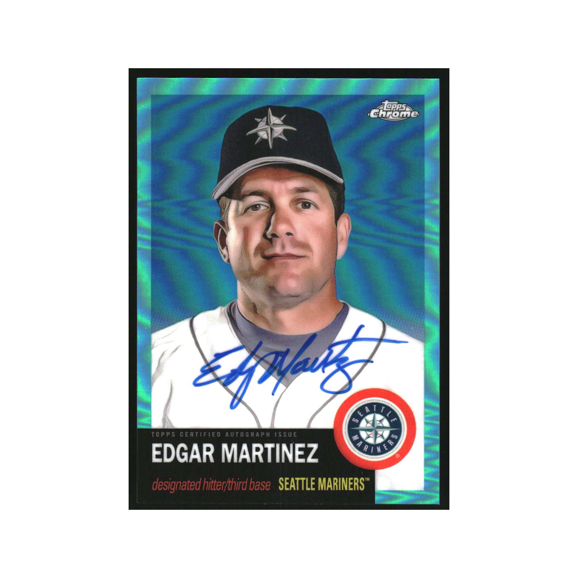 2022 Topps Chrome Platinum Anniversary Auto Aqua Refractors Edgar 
