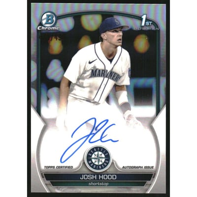2023 Bowman Chrome Prospect Autographs Refractors #CPAJHD Josh Hood