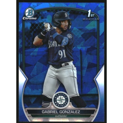 2023 Bowman Chrome Sapphire Prospects #BCP133 Gabriel Gonzalez