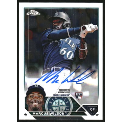 2023 Topps Chrome Rookie Autographs #RAMWI Marcus Wilson