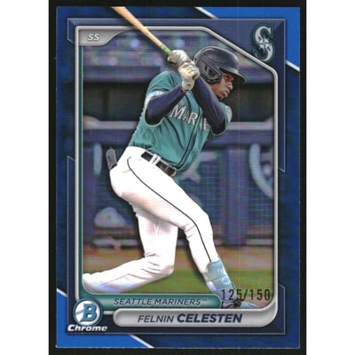 2024 Bowman Chrome Draft Blue Refractors #BDC76 Felnin Celesten