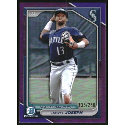 2024 Bowman Chrome Draft Purple Refractors #BDC170 Dawel Joseph