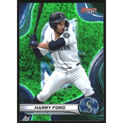 2024 Bowman's Best Top Prospects Green Mini-Diamond Refractors #TP23 Harry Ford
