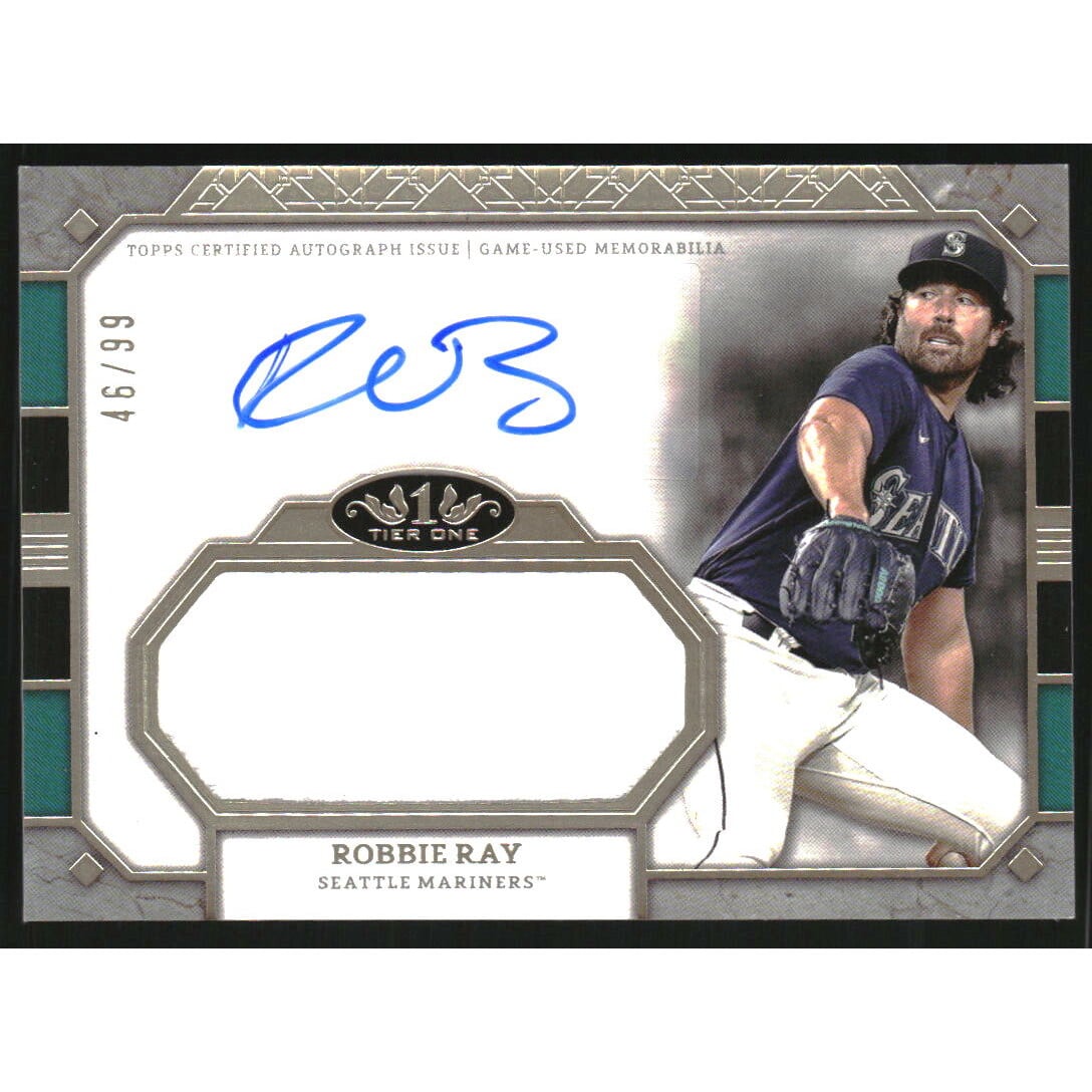 2024 Topps Tier One Jumbo Relic Autographs #AT1JRRR Robbie Ray/99