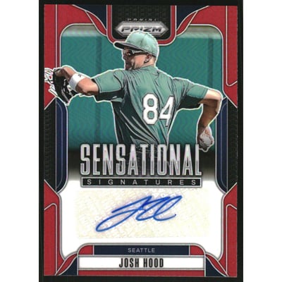 2025 Panini Prizm Sensational Signatures Prizms Red #81 Josh Hood