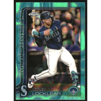 2025 Topps Chrome Aqua Lava Refractors #41 Tyler Locklear