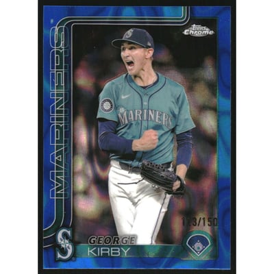 2025 Topps Chrome Blue Lava Refractors #223 George Kirby
