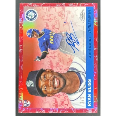 2025 Topps Chrome Platinum Anniversary Toile Cream Red Ryan Bliss RC Auto /5