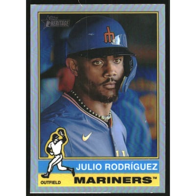 2025 Topps Heritage Chrome Refractors #369 Julio Rodriguez