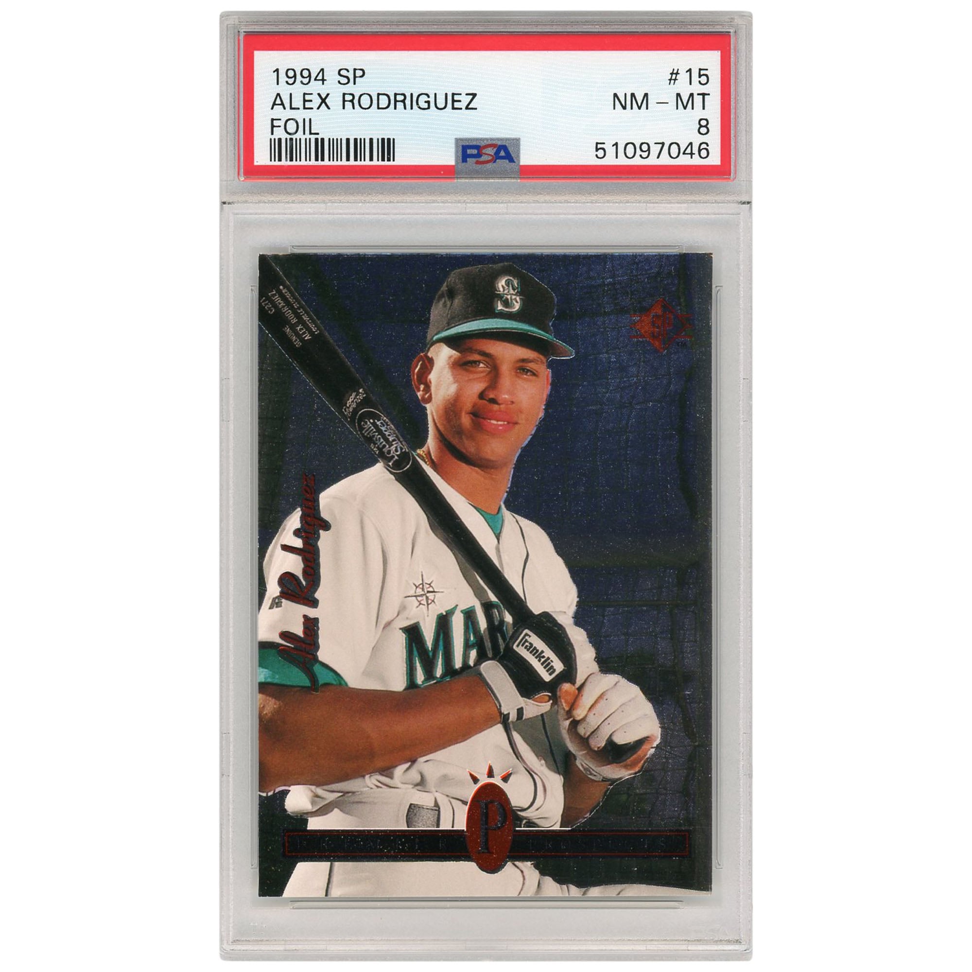 Mariners Pitcher Rookie Alex Rodriguez Mariners Baseball Card