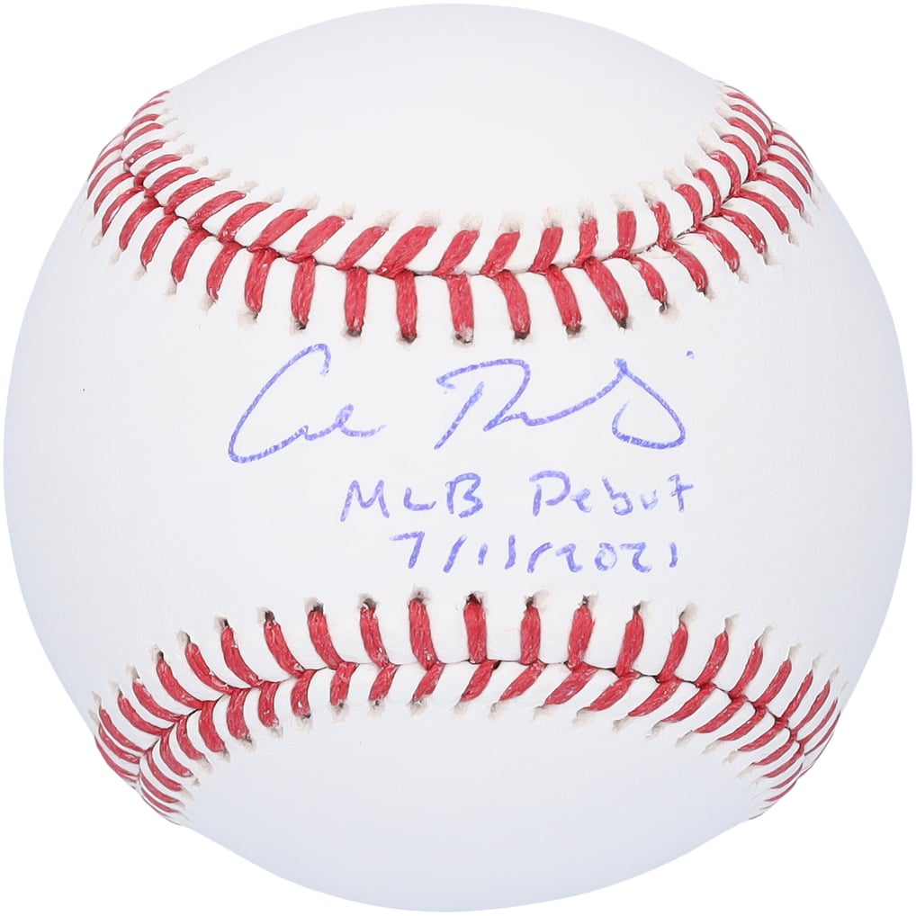 Cal Raleigh Seattle Mariners Autographed Fanatics Authentic Baseball with "MLB Debut 7/11/2021" Inscription
