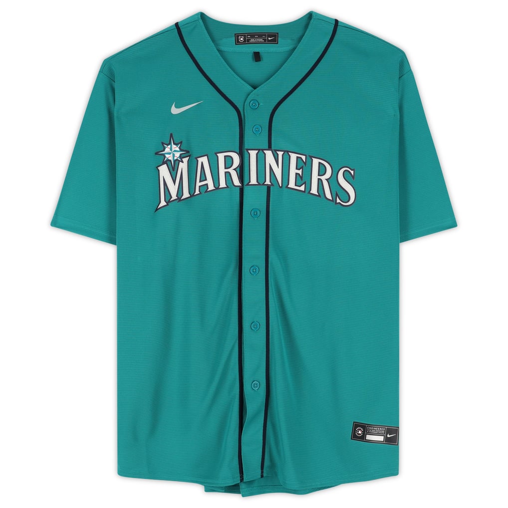 Cal Raleigh Seattle Mariners Autographed Fanatics Authentic Green Nike Replica Jersey